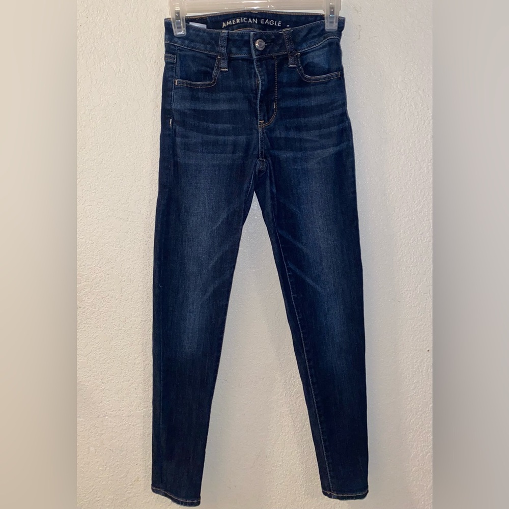 American eagle dark wash skinny jeans